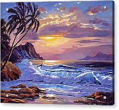 Maui Sunset Painting by David Lloyd Glover