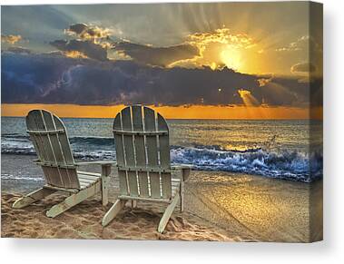 Sandy Beach Canvas Prints