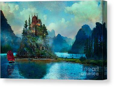 Castle Digital Art Canvas Prints