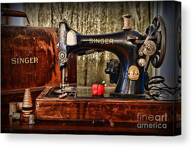 1950's Electric Sewing Machine Canvas Print / Canvas Art by Blenda