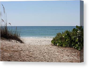 Footprints In The Sand Canvas Prints