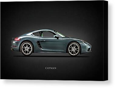 AX1 Car Models: Cayman 718 Cayman 981 Cayman 987 Porsche Cayman S Poster Print Wall Art of the History and Evolution of Cayman Generations