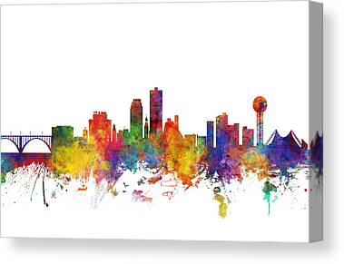 Knoxville Skyline Canvas Prints