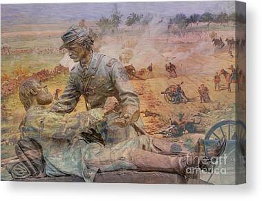 Soldiers National Cemetery Digital Art Canvas Prints