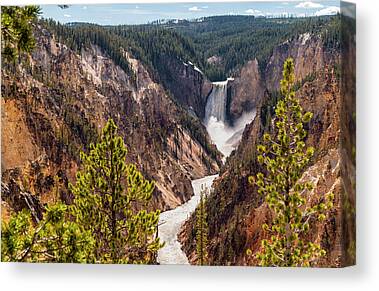 The Grand Canyon Of The Yellowstone Photos Canvas Prints