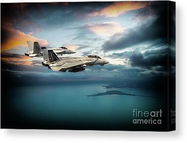 Super Tomcat Digital Art Canvas Prints