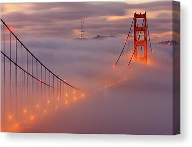 San Francisco Golden Gate Bridge Canvas Prints | Fine Art America
