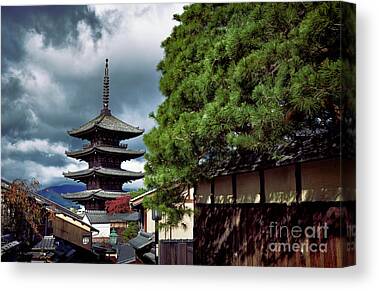 STUNNING JAPANESE BUDDHIST TEMPLE CANVAS PICTURE PRINT WALL ART #5611 