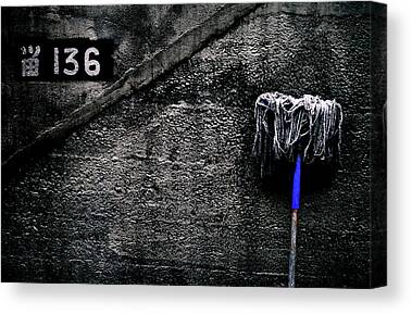Mop with bucket and scrub brushes Poster by Sandra Cunningham - Fine Art  America