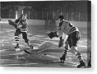 Bobby Hull Of Jets At Madison Square by B Bennett
