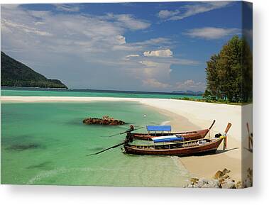 Koh Lipe Beach Sea Thailand Island Tropical Framed Canvas Wall Art Picture Print 