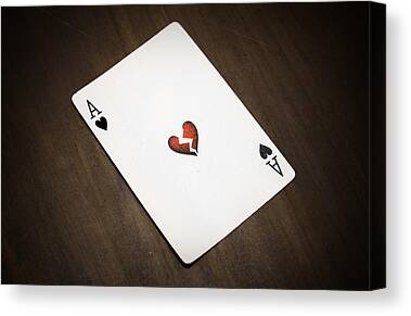 Ace Of Hearts Canvas Prints