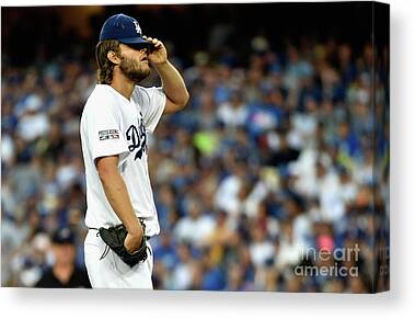 giclee print on canvas poster painting no autograph B-0887 Clayton Kershaw 