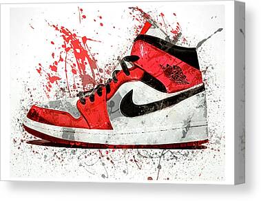 Nike Jordan 1 x Oliver Gal Canvas Wall Art Sneaker “Obsidian &