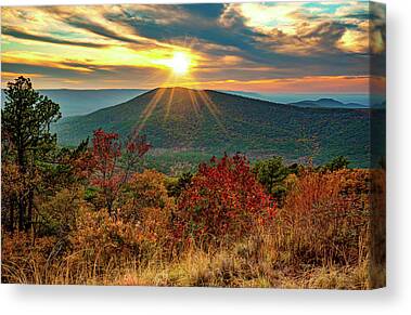 Talimena Scenic Byway Canvas Prints