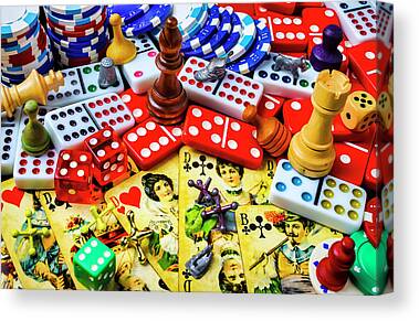 Dogs Playing Poker Photos Canvas Prints
