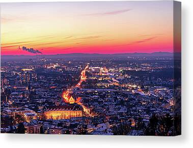 Red Sky Canvas Prints