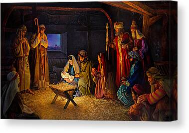 Birth Of Jesus Christ Canvas Prints