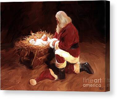 Nativity Scene Canvas Prints