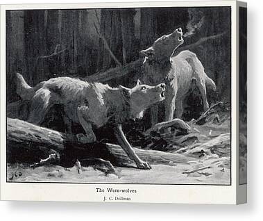 Night Of The Werewolf, Aka Return Of Canvas Print / Canvas Art by Everett -  Fine Art America