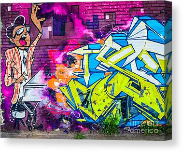 Letter N - Graffiti Street Art Style  Canvas Print for Sale by  CreativeOpus