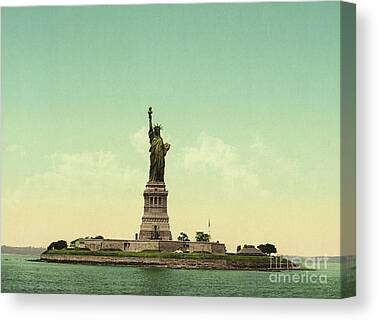 Tulup Leinwand-Bilder Wandbild Canvas Kunstdruck 125x50 Freiheitsstatue New York 