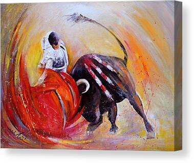 Painting 2010 Toro Acrylic 05 art canvas paint dr Poster by N