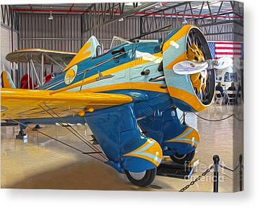 A Fine Image Of A Boeing Peashooter P-26a Canvas Prints