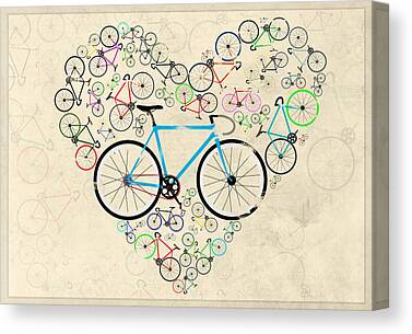 Bicycle Graphics Canvas Art Prints