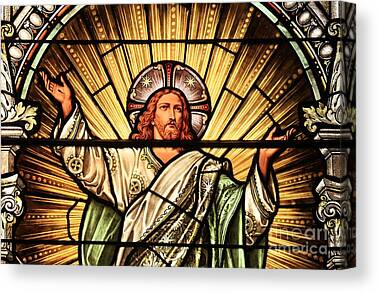 Religios Stained Glass Photos Canvas Prints