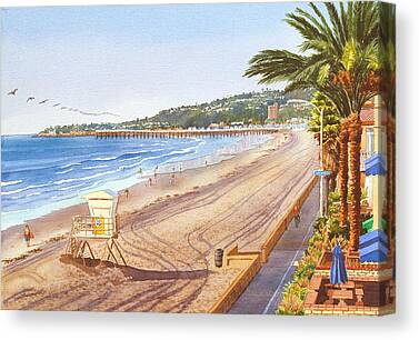 California Beach Canvas Prints
