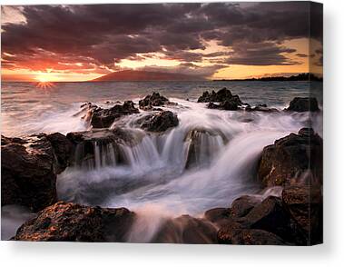 Hawaii Sunset Canvas Prints