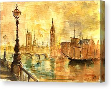 Westminster Palace Canvas Prints