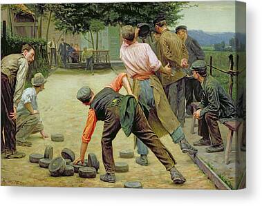 A Game Of Bourles In Flanders Canvas Prints