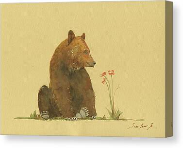 Alaskan Brown Bear Canvas Prints