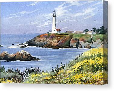 Pigeon Point Lighthouse Canvas Prints
