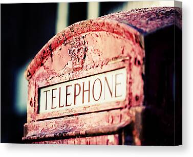 Telephone Booth Canvas Prints