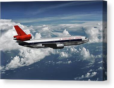 McDonnell Douglas DC10 British Airways Aircraft Aviation Painting Art Print
