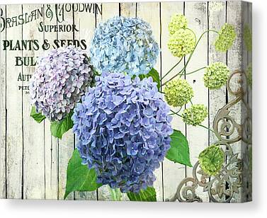 Details about   Miniature Dollhouse "Hydrangea Study" Canvas-Style Print Wall Art Floral Picture 