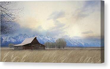 Moulton Barn Mixed Media Canvas Prints