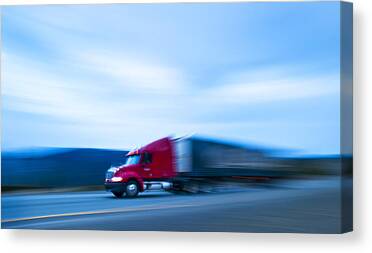 HGV Heavy Goods Lorry Trucker Truck Landscape Large Poster Canvas Pictures 