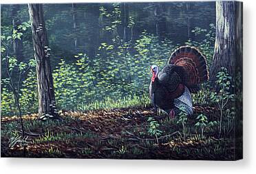 A0401-Wild Turkey Leaves Home Decor HD Canvas Print Picture Wall Art Painting 
