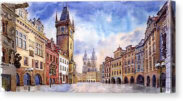 Old Town Canvas Prints