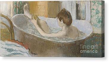 Woman In Her Bath Canvas Prints