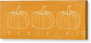 Fall Pumpkins Harvest Canvas Prints
