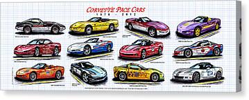 1978 Corvette Indy Pace Car Canvas Prints
