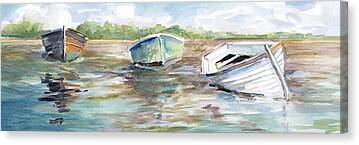 Row Boats Canvas Prints