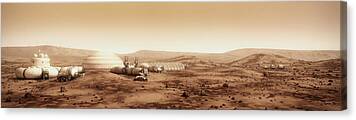 Mars Digital Art Canvas Prints