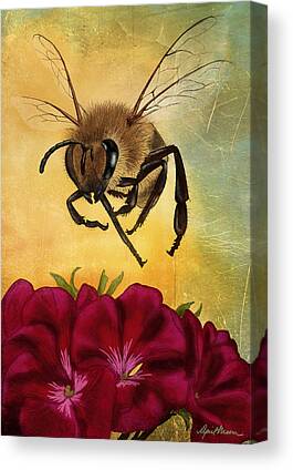 Cute Bee Pixel Art Canvas Print for Sale by christinegames
