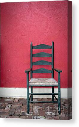 Ladder Back Chairs Canvas Prints
